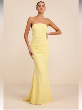 Lulus Light Yellow Dress